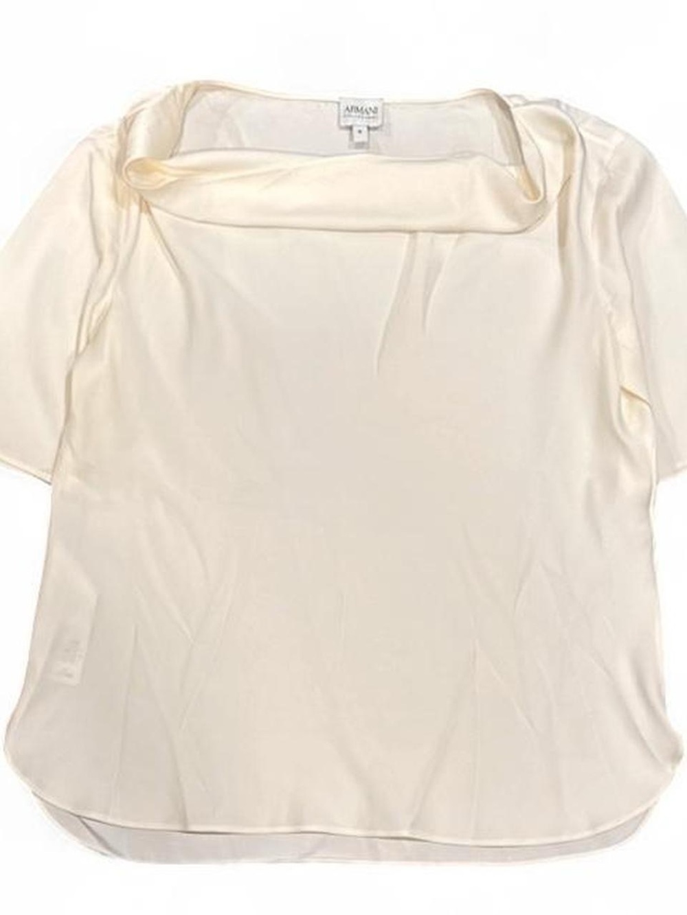 Armani Collezioni Silk Cowl Neck Blouse